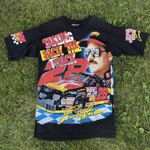 Vintage 90’s Nascar All Over Ernie Irvan T shirt Robert Yates Racing Team M